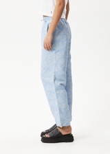 Afends Womens Underworld - Recycled Spray Pants - Powder Blue - Afends womens underworld   recycled spray pants   powder blue   streetwear   sustainable fashion