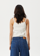 AFENDS Womens Taylor - Organic Rib Singlet - White - Afends womens taylor   organic rib singlet   white   streetwear   sustainable fashion