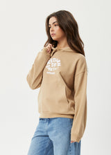 Afends Womens Taylor - Recycled Hoodie - Tan - Afends womens taylor   recycled hoodie   tan   streetwear   sustainable fashion