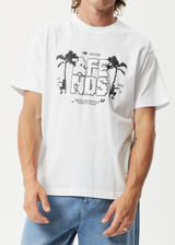 Afends Mens Choose Life - Recycled Boxy Graphic T-Shirt - White - Afends mens choose life   recycled boxy graphic t shirt   white   streetwear   sustainable fashion