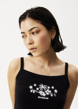Afends Womens Jeet - Graphic Tank - Black - Afends womens jeet   graphic tank   black   streetwear   sustainable fashion
