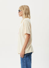 AFENDS Womens Planet - Oversized T-Shirt - Sand - Afends womens planet   oversized t shirt   sand   streetwear   sustainable fashion