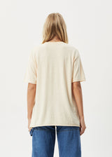 AFENDS Womens Planet - Oversized T-Shirt - Sand - Afends womens planet   oversized t shirt   sand   streetwear   sustainable fashion