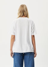 Afends Womens Papillon - Oversized T-Shirt - White - Afends womens papillon   oversized t shirt   white   streetwear   sustainable fashion