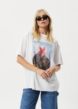 Afends Womens Under Pressure - Oversized T-Shirt - White - Afends womens under pressure   oversized t shirt   white   streetwear   sustainable fashion