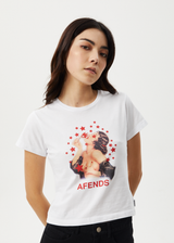 Afends Womens Dixie -  Baby Tee - White - Afends womens dixie    baby tee   white   streetwear   sustainable fashion