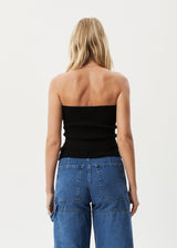 AFENDS Womens Weekend -  Knit Tube Top - Black - Afends womens weekend    knit tube top   black   streetwear   sustainable fashion