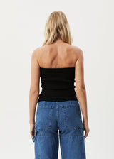 AFENDS Womens Weekend - Knit Tube Top - Black - Afends womens weekend   knit tube top   black   streetwear   sustainable fashion