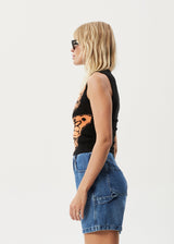 AFENDS Womens Papillon - Knit - Soft Orange - Afends womens papillon   knit   soft orange   streetwear   sustainable fashion