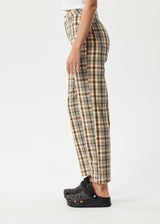 Afends Womens Check Out Shelby -  Pant - Moonbeam Check - Afends womens check out shelby    pant   moonbeam check   streetwear   sustainable fashion