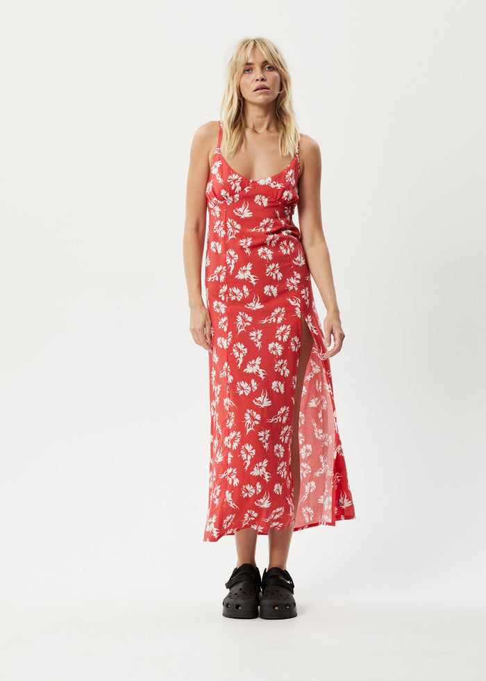 Afends Womens Hibiscus -  Maxi Dress - Hibiscus - Streetwear - Sustainable Fashion