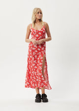 Afends Womens Hibiscus -  Maxi Dress - Hibiscus - Afends womens hibiscus    maxi dress   hibiscus   streetwear   sustainable fashion