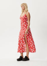 Afends Womens Hibiscus -  Maxi Dress - Hibiscus - Afends womens hibiscus    maxi dress   hibiscus   streetwear   sustainable fashion
