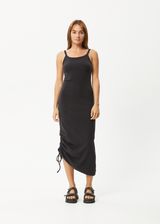 AFENDS Womens Muse - Maxi Dress - Black - Afends womens muse   maxi dress   black   streetwear   sustainable fashion