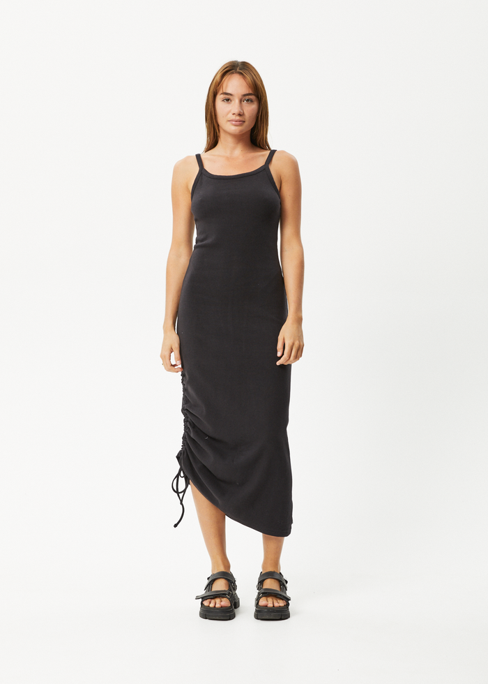 AFENDS Womens Muse - Maxi Dress - Black - Streetwear - Sustainable Fashion