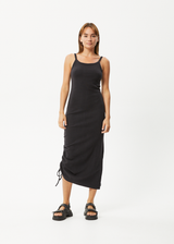 AFENDS Womens Muse - Maxi Dress - Black - Afends womens muse   maxi dress   black   streetwear   sustainable fashion