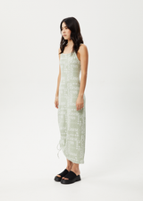 Afends Womens Paisley Muse - Organic Maxi Dress - Eucalyptus - Afends womens paisley muse   organic maxi dress   eucalyptus   streetwear   sustainable fashion