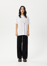 AFENDS Womens Stella - Oversized Tee - White - Afends womens stella   oversized tee   white   streetwear   sustainable fashion