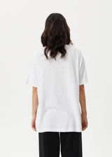 AFENDS Womens Stella - Oversized Tee - White - Afends womens stella   oversized tee   white   streetwear   sustainable fashion