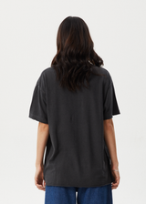 Afends Womens Gravity - Oversized Tee - Stone Black - Afends womens gravity   oversized tee   stone black   streetwear   sustainable fashion