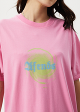 Afends Womens Soleil - Oversized Tee - Pink - Afends womens soleil   oversized tee   pink   streetwear   sustainable fashion