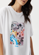 Afends Womens Benedict - Oversized Tee - White - Afends womens benedict   oversized tee   white   streetwear   sustainable fashion