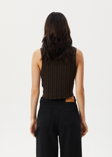 Afends Womens Landed - Knit Tank - Coffee - Afends womens landed   knit tank   coffee   streetwear   sustainable fashion