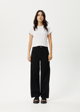 AFENDS Womens Roads - Carpenter Pant - Black - Afends womens roads   carpenter pant   black   streetwear   sustainable fashion