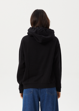 Afends Womens Burning - Pull On Hood - Black - Afends womens burning   pull on hood   black   streetwear   sustainable fashion