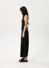 AFENDS Womens Grace - Cupro Maxi Dress - Black - Afends womens grace   cupro maxi dress   black   streetwear   sustainable fashion