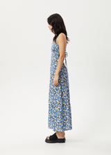 AFENDS Womens Petal - Maxi Dress - Lake Floral - Afends womens petal   maxi dress   lake floral   streetwear   sustainable fashion