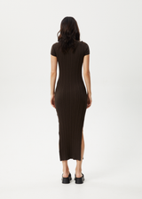 Afends Womens Landed - Knit Maxi Dress - Coffee - Afends womens landed   knit maxi dress   coffee   streetwear   sustainable fashion