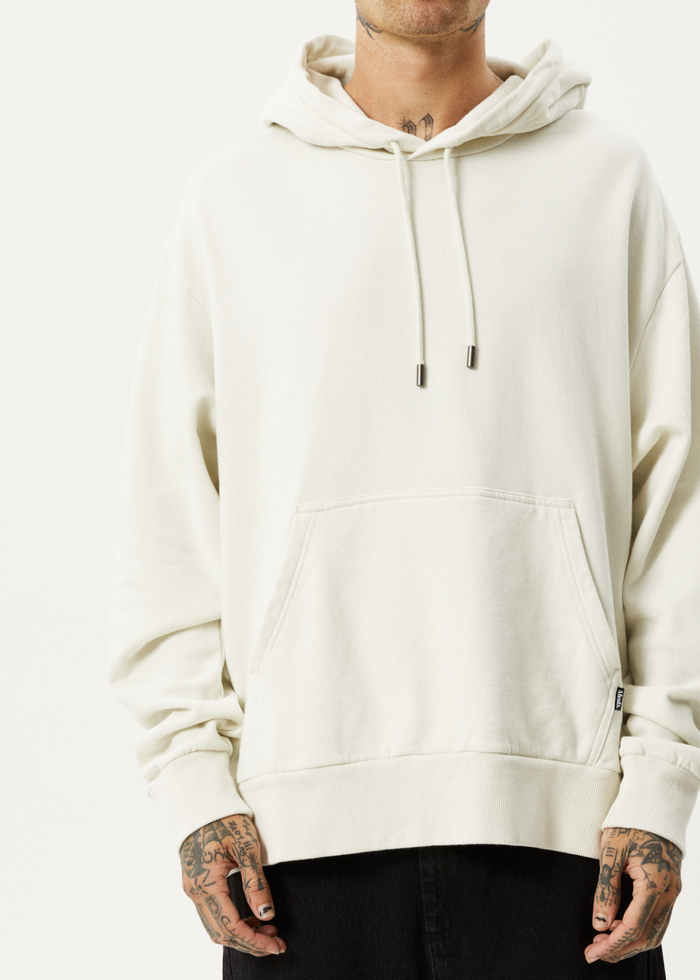 Afends Unisex Vital - Unisex Recycled Hoodie - Off White - Streetwear - Sustainable Fashion