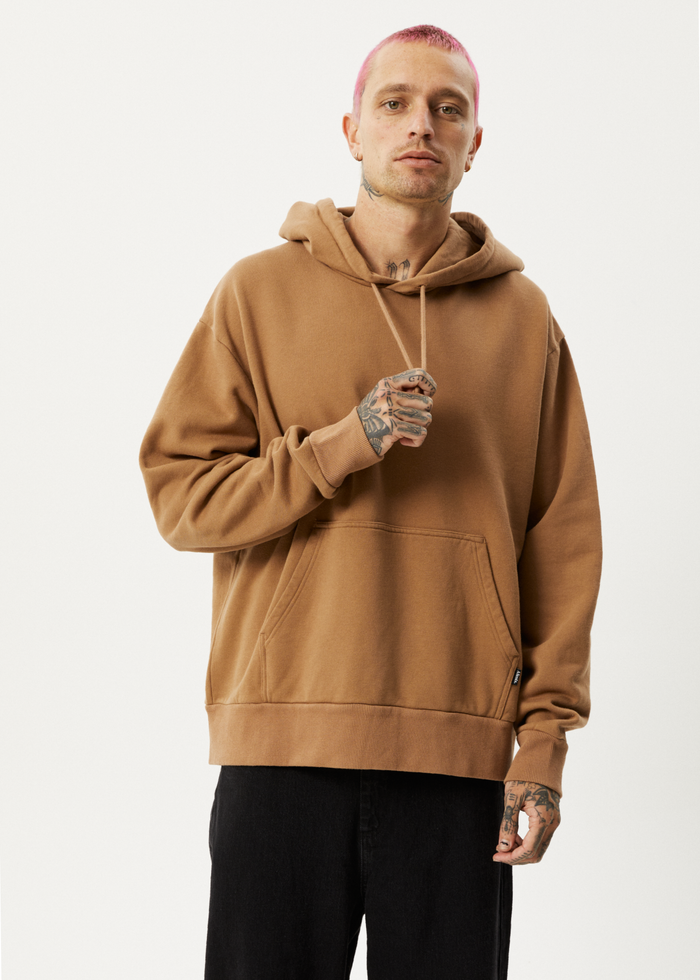 Afends Unisex Vital - Unisex Recycled Hoodie - Camel - Streetwear - Sustainable Fashion