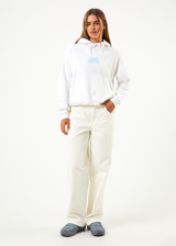 Afends Womens Toosie - Recycled Hoodie - White - Afends womens toosie   recycled hoodie   white   streetwear   sustainable fashion